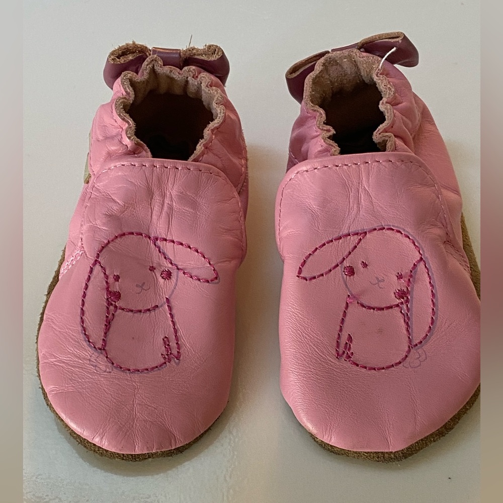 Robeez baby moccasins. Size 0-6 mos.